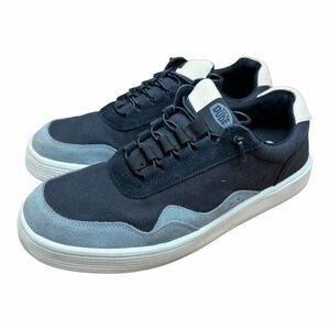 Hey Dude men size 12 sneakers Hudson Canvas navy comfortable lightweight